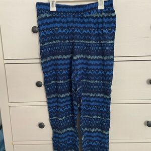 Blue tight ankle hollister pants